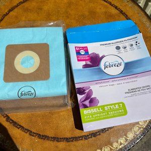 Febreeze vacuum bags bissell style 7 new pack of 2